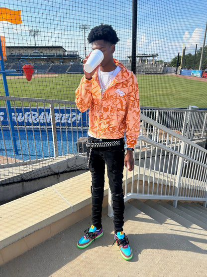 “Dreamsicle” Graffiti Zip Up