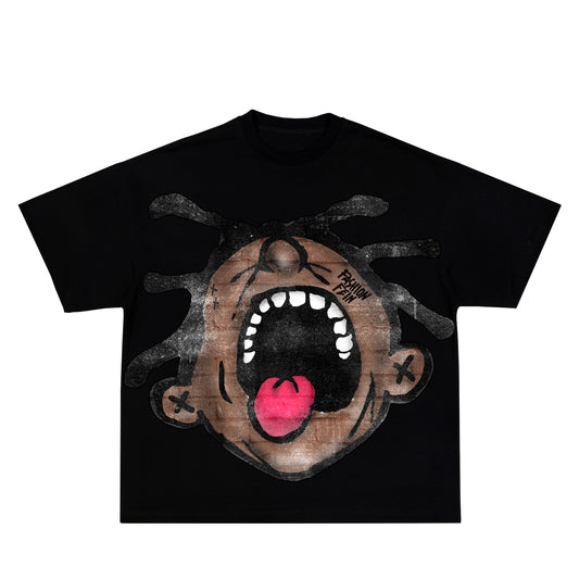BLACK "FASHION FEIN" TEE