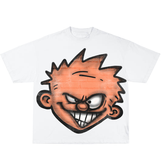 WHITE "FASHION FEIN" TEE